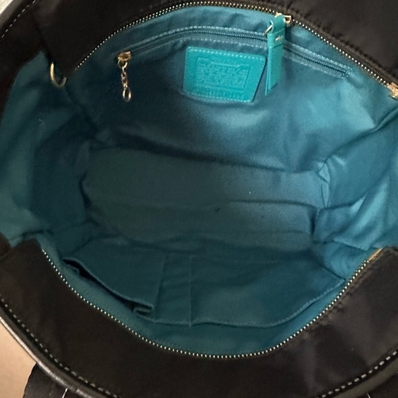 COACH Black Sateen Medium Tote Vintage - Picture 5 of 8